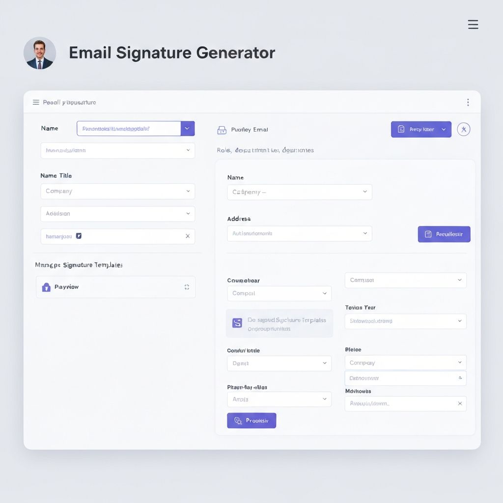 Signatur Generator Interface